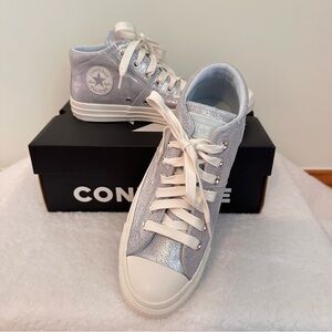 Converse Metallic Silver High-Tops